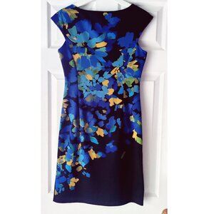 Floral Bodycon Dress, Office Dress, Size 6